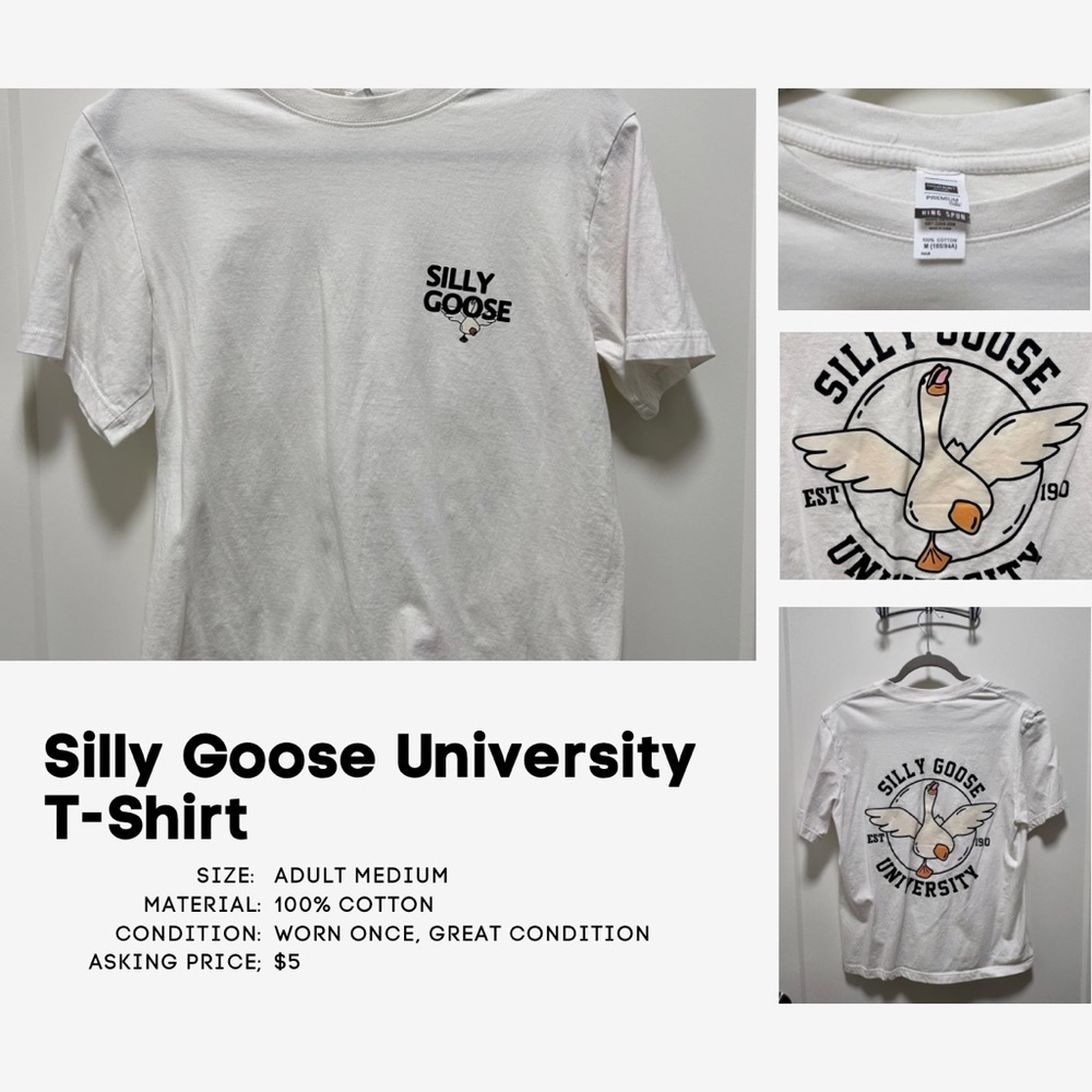 White Crewneck T‑Shirt